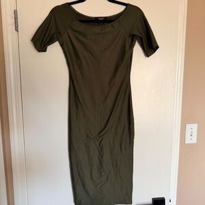 Bodycon Off the Shoulder Midi Dress